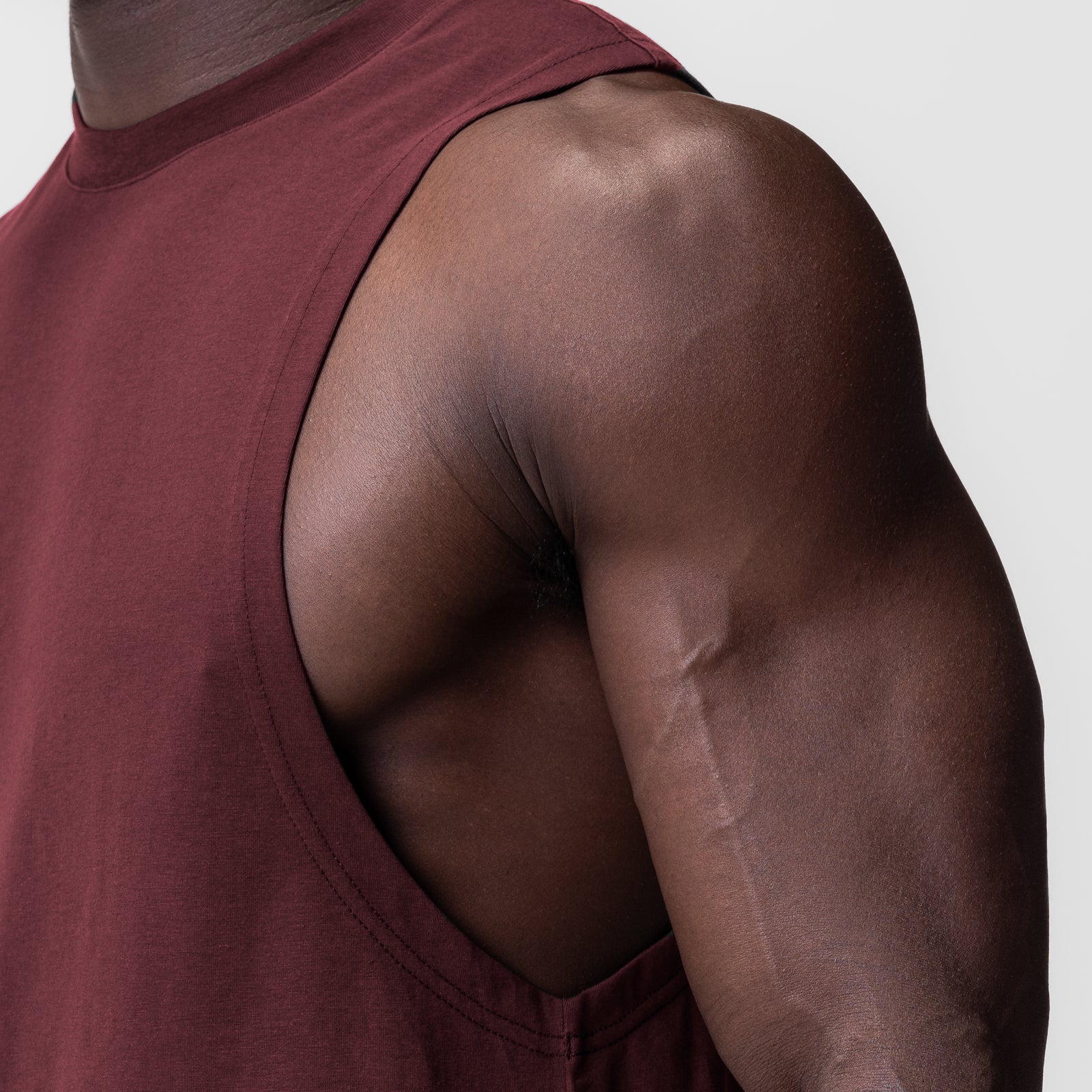 0926. Supima Muscle Tank - Crimson