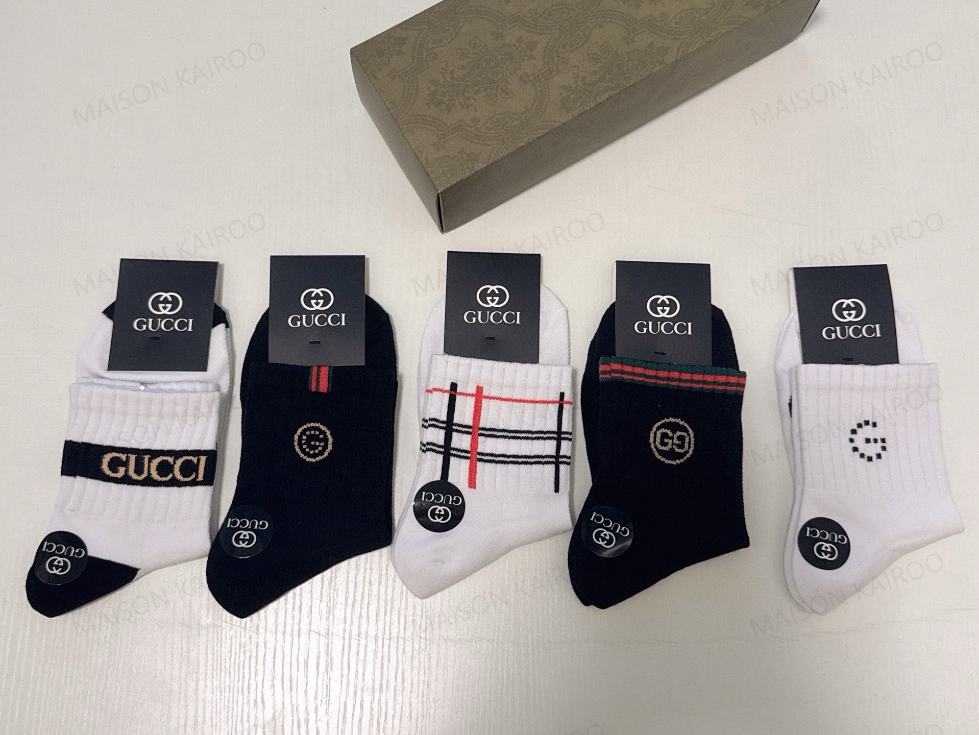 Gucci Socks 5-Pack - KAIROO