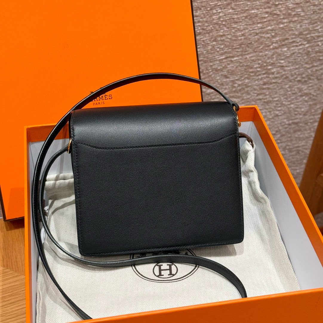 Hermes Black Swift Mini Roulis 18