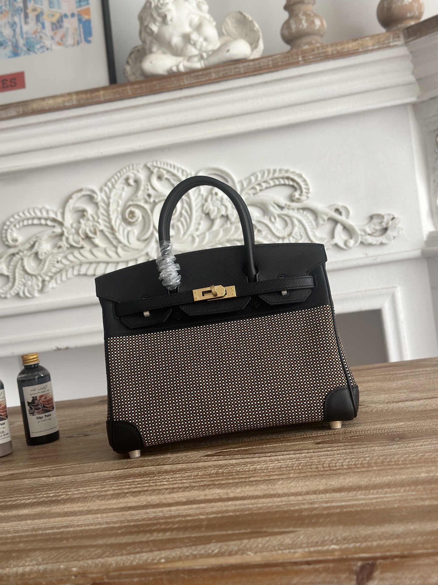Hermès Birkin 25 Toile Quadrille