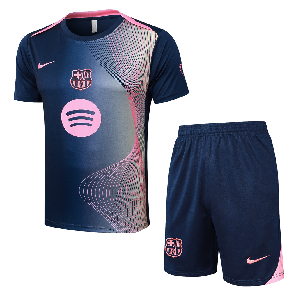 Barcelona Training Short Sleeve Suit 25/26 | Soc Jersey - Premium Football Jersey