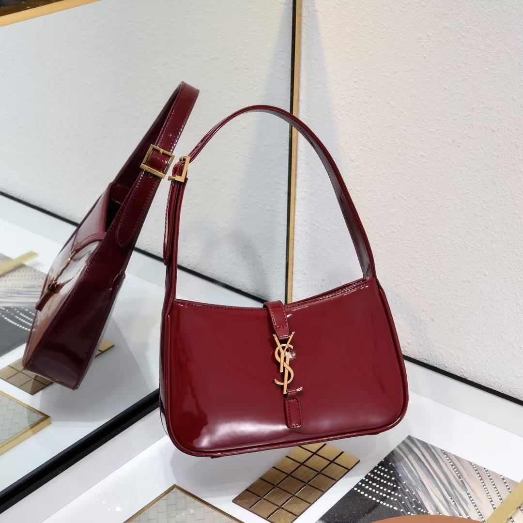 Saint Laurent YSL Patent Leather HoBo Bag
