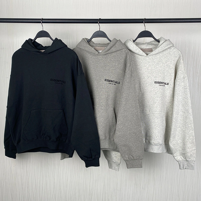 SS22 Essentials Hoodie (Black Velvety)