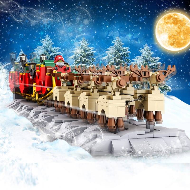 MOULD KING 10015 - Christmas Santa Sleigh