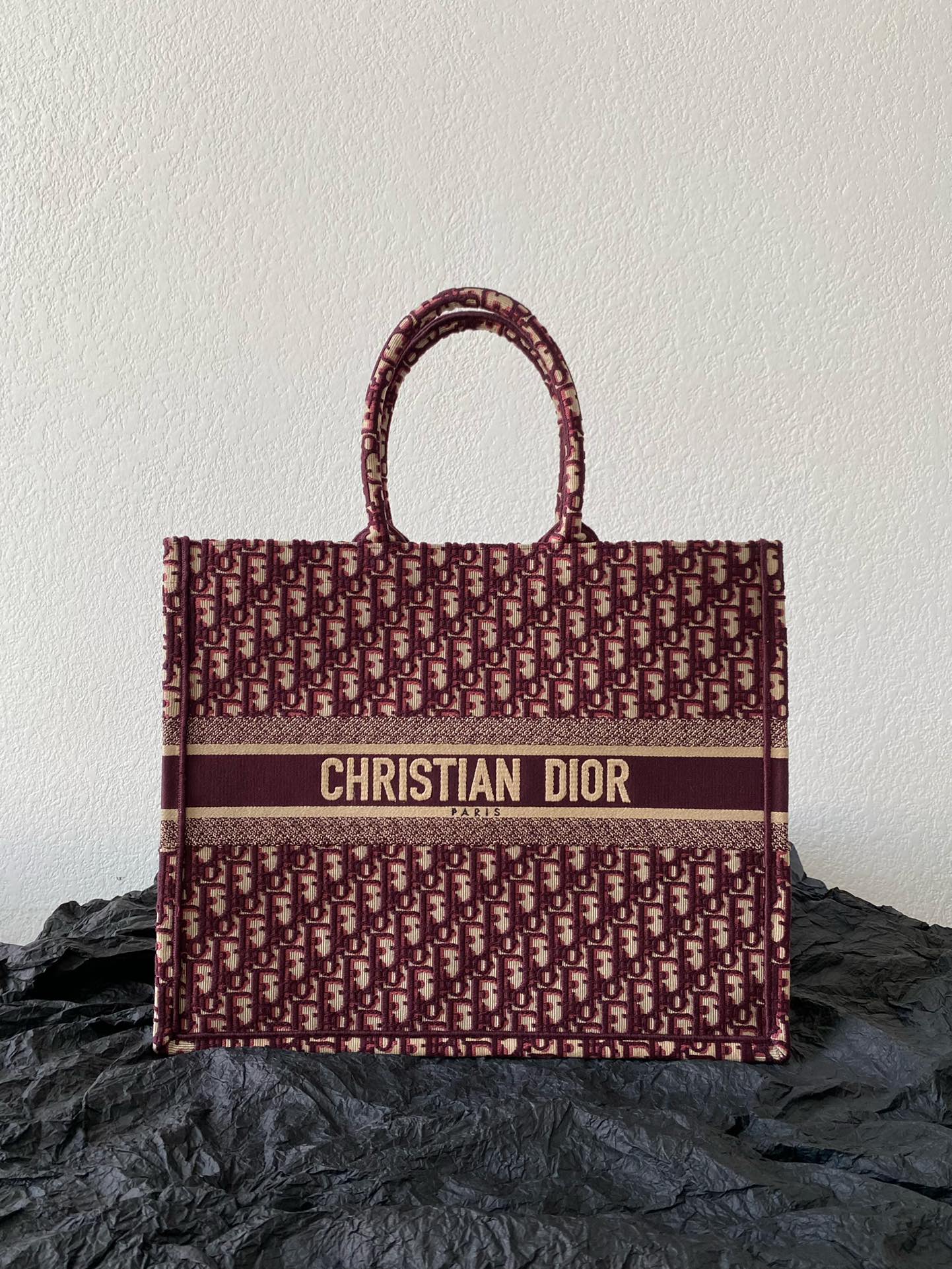 Dior Large Embroidered Book Tote