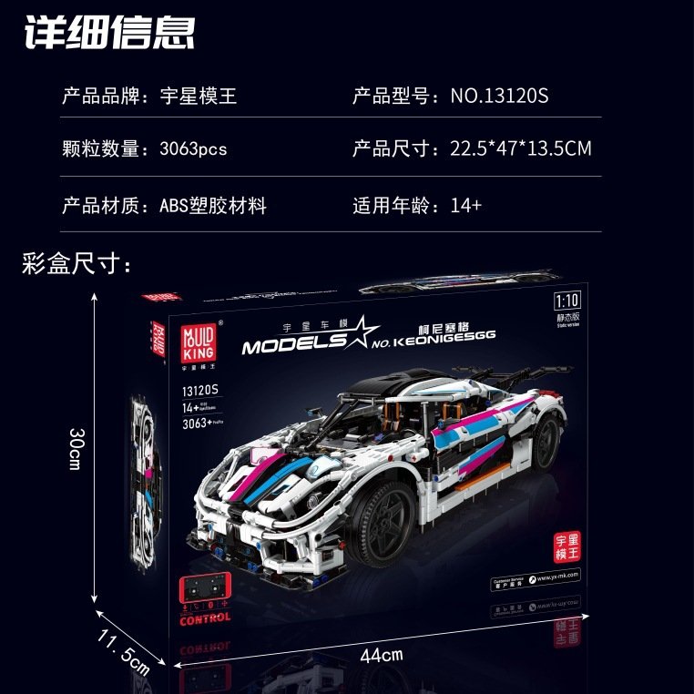 MOULD KING 13120S - Koenigsegg