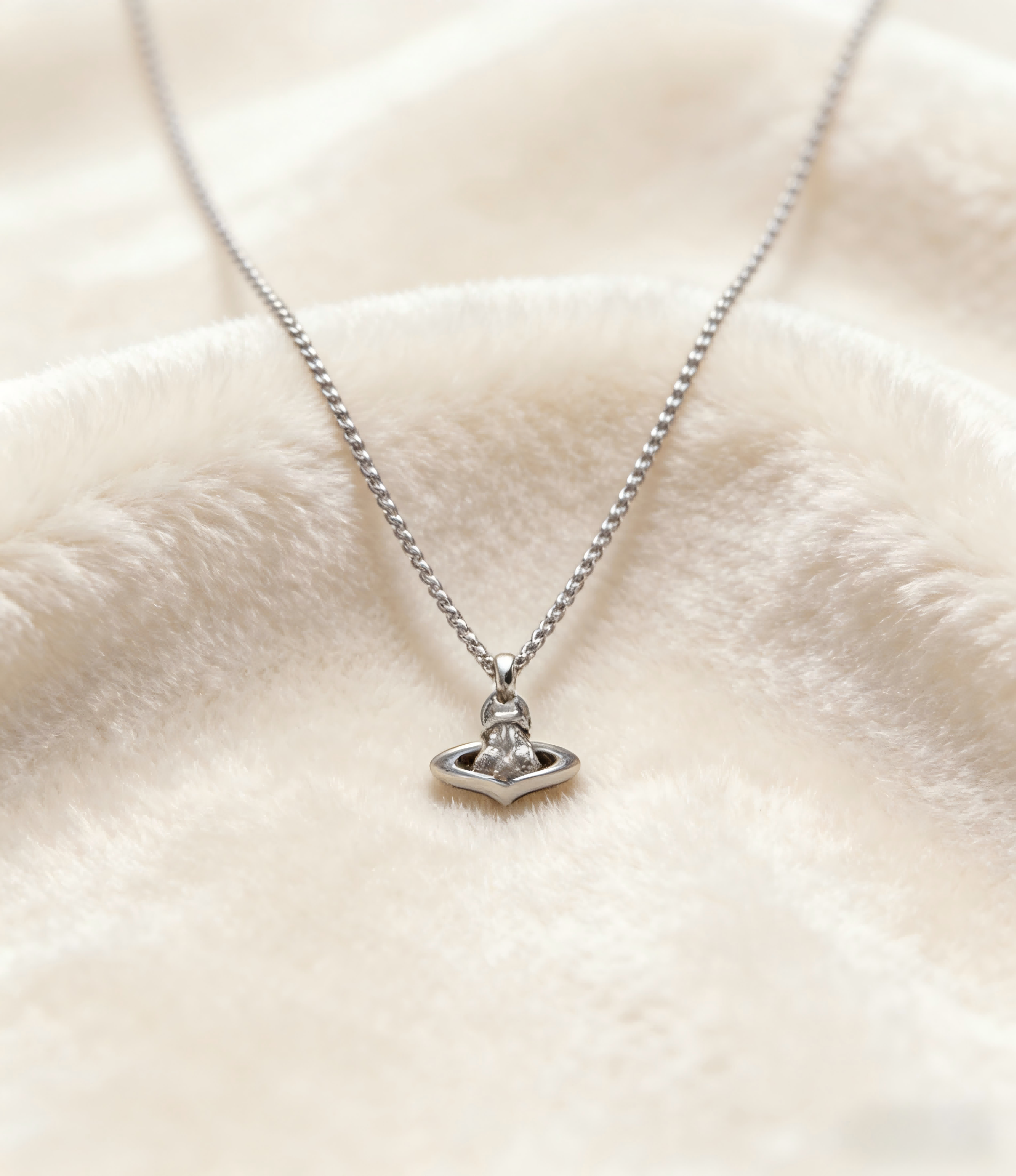 2026 New Vivienne Westwood Style Mini Saturn Pendant Necklace - Dainty Silver Tone Rhinestone Celestial Jewelry for Women