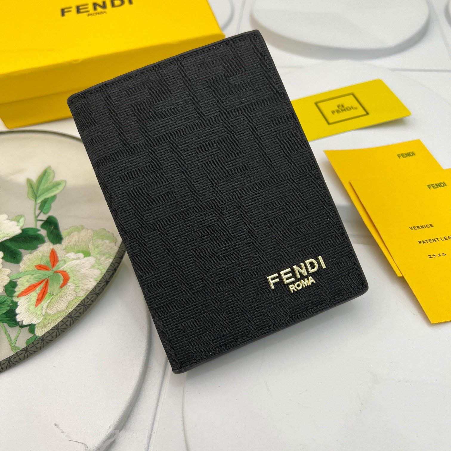 FENDI Canvas&Leather Wallet card holder