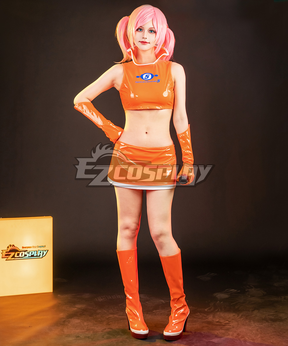 Space Channel 5 Ulala Orange Cosplay Costume