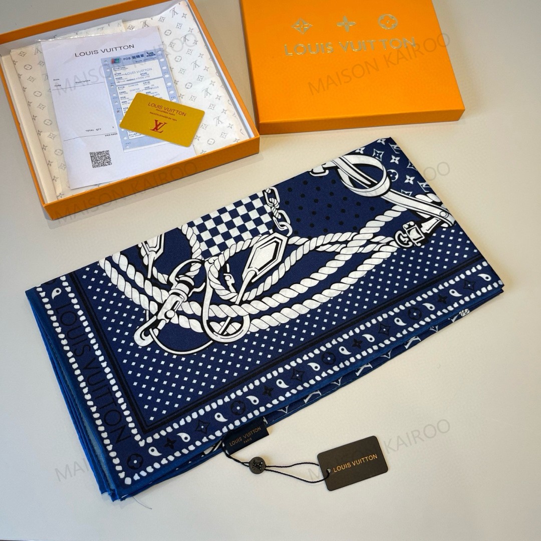 Louis Vuitton LV Equestrian Chain Square Scarf - KAIROO