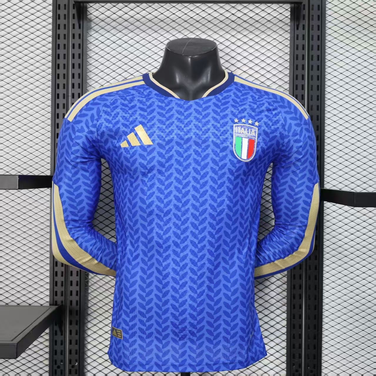 Italy Home Long Sleeves Jersey Player Version World Cup 2026