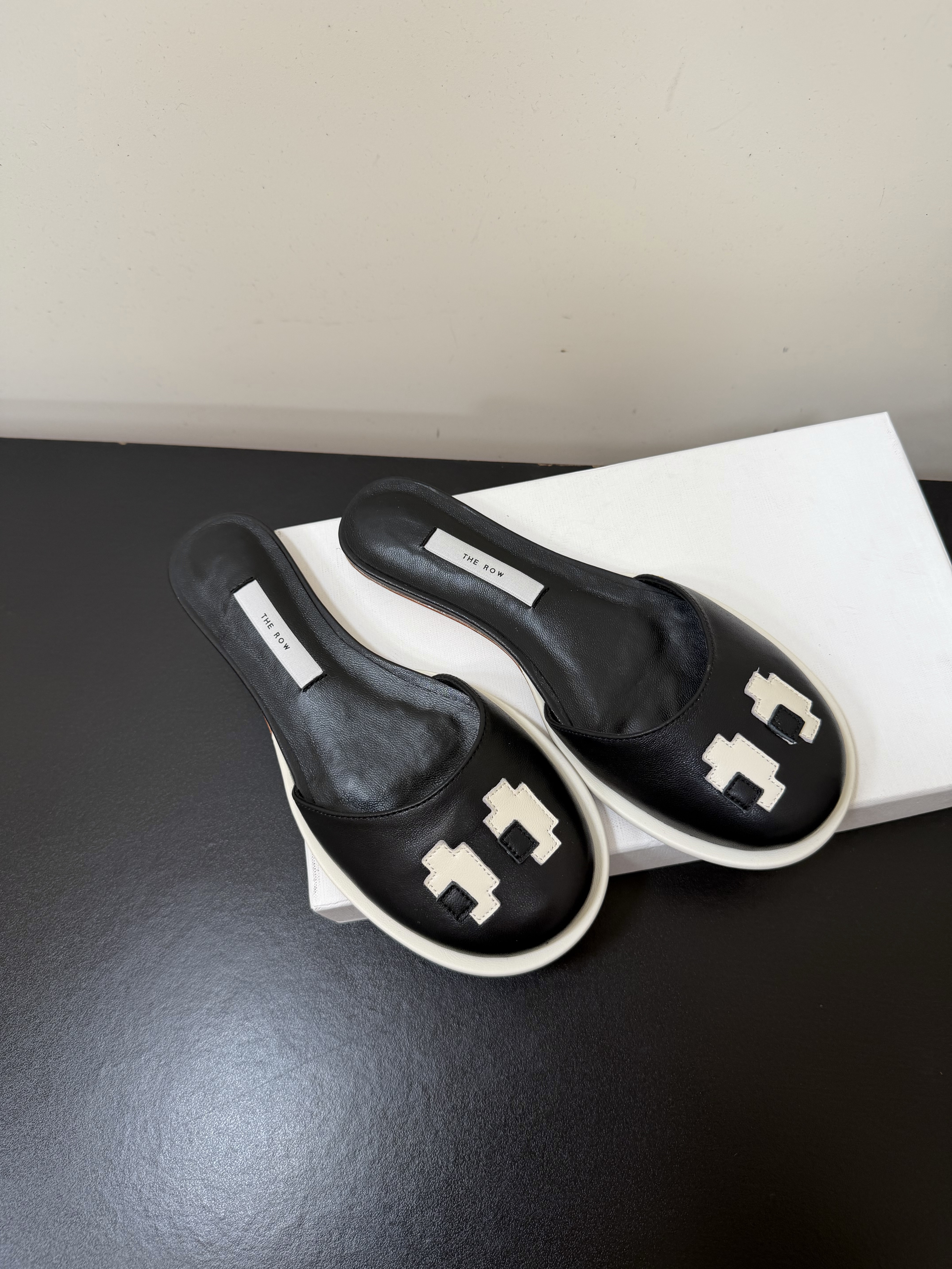 The Row  Leather Mule