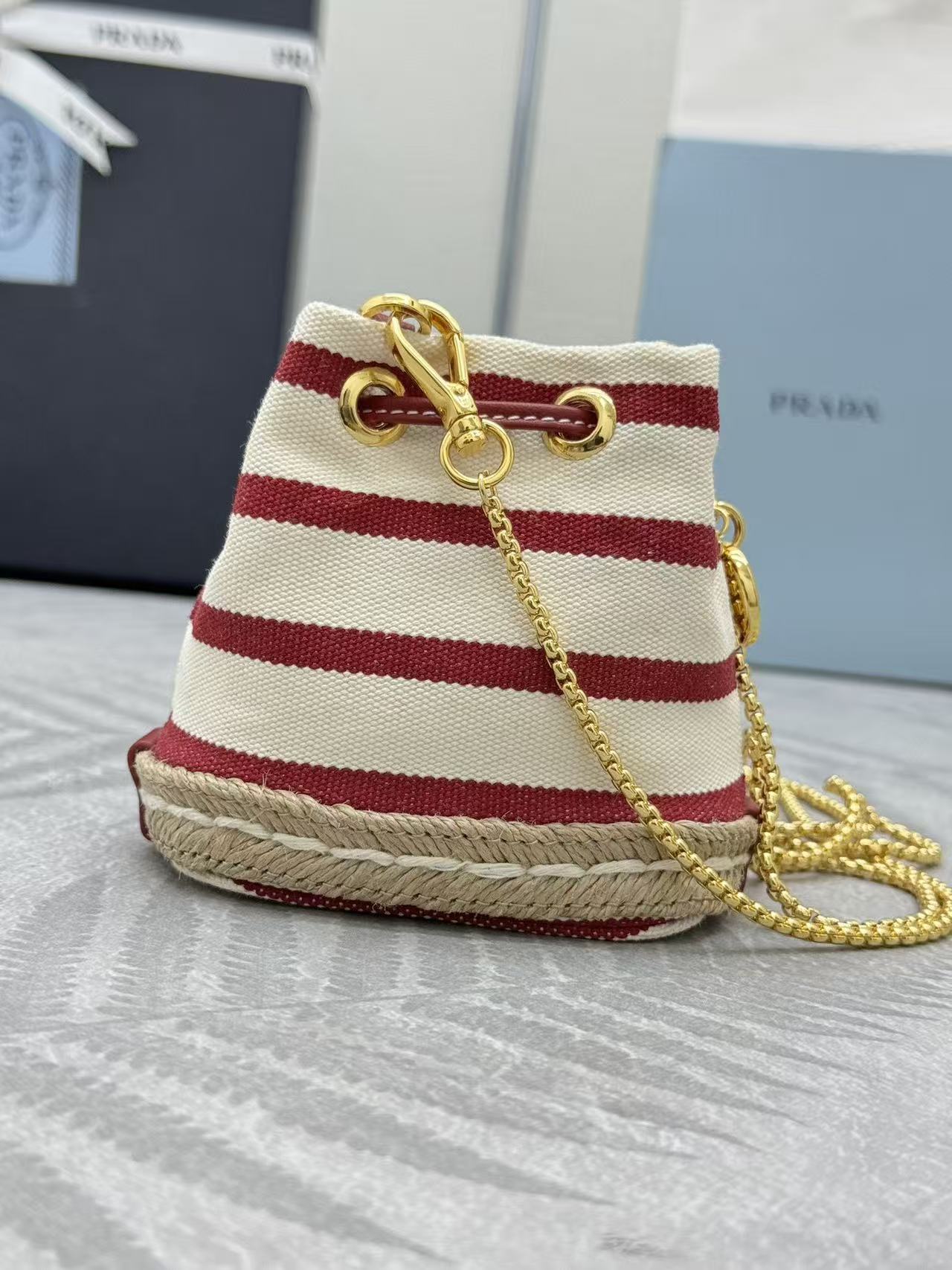 Prada mini bucket bag crossbody bag
