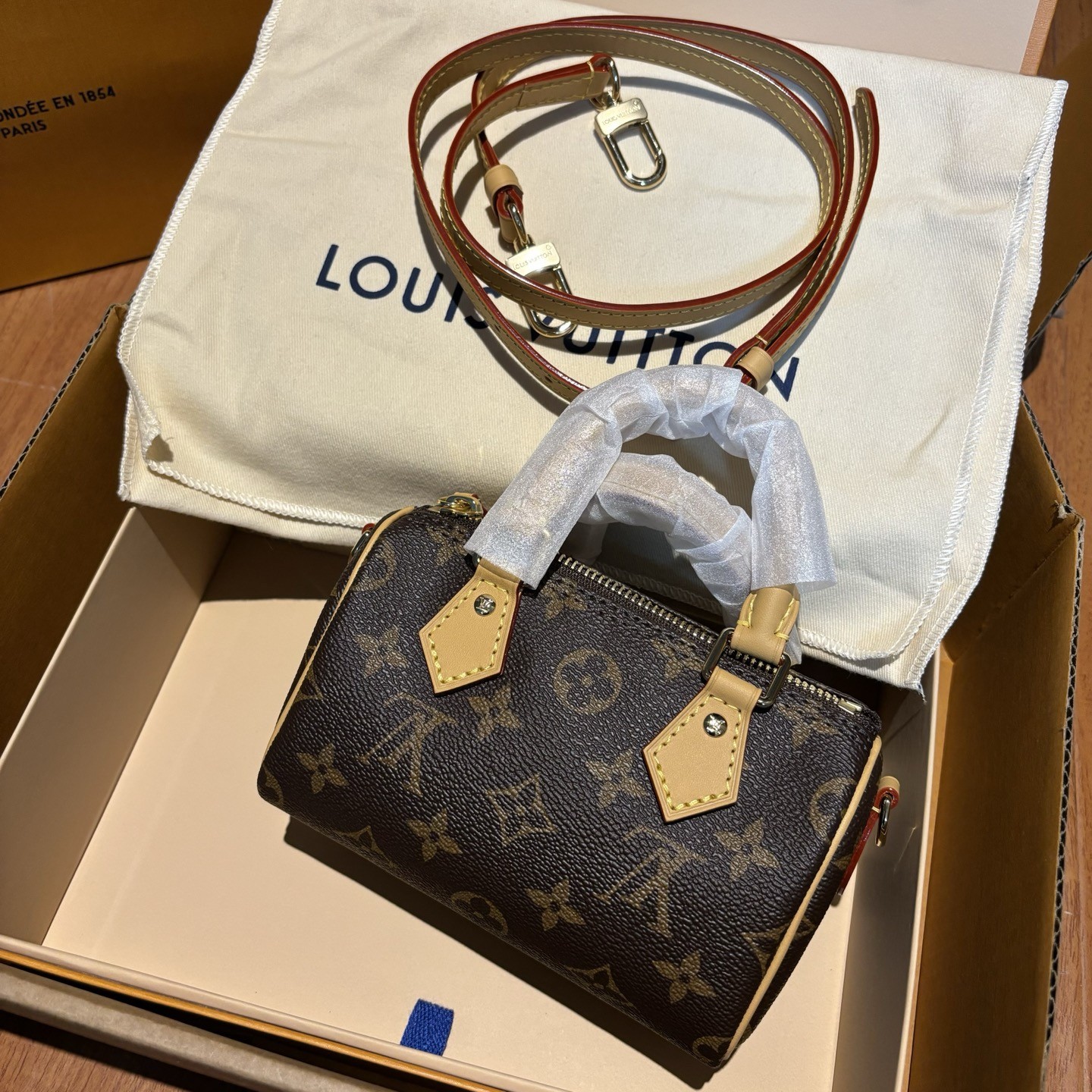 【15A  Master Version】Louis Vuitton LV Speedy 16/20/25 Monogram Brown Canvas  Bandoulière Barrel Top Handle Bag - KAIROO