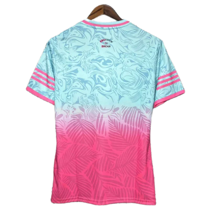 24-25 Inter Miami Special Beach Edition Kit Pink&Blue Soccer Jersey