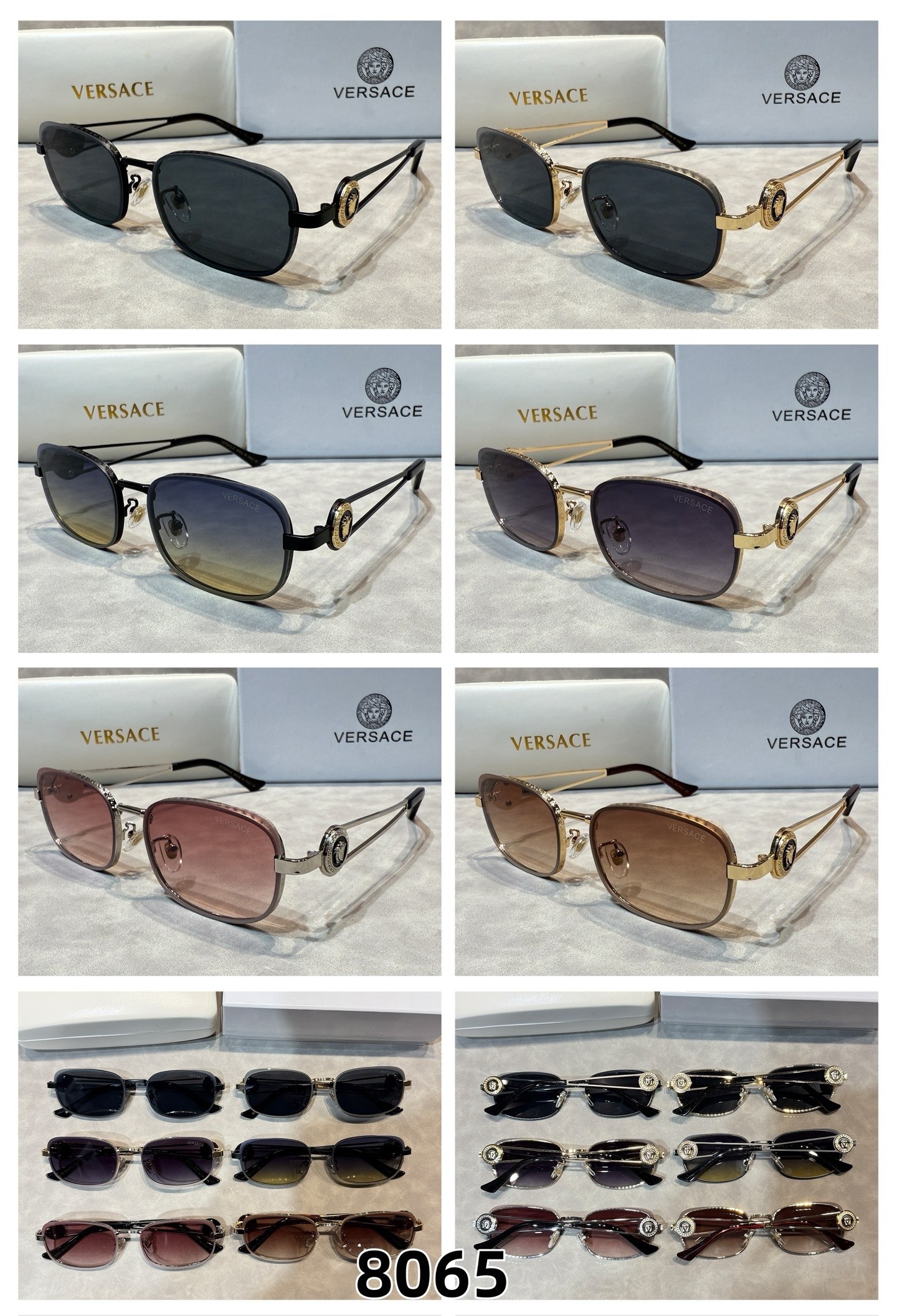 Versace Medusa Icon Oversized Shield Sunglasses Top quality - KAIROO
