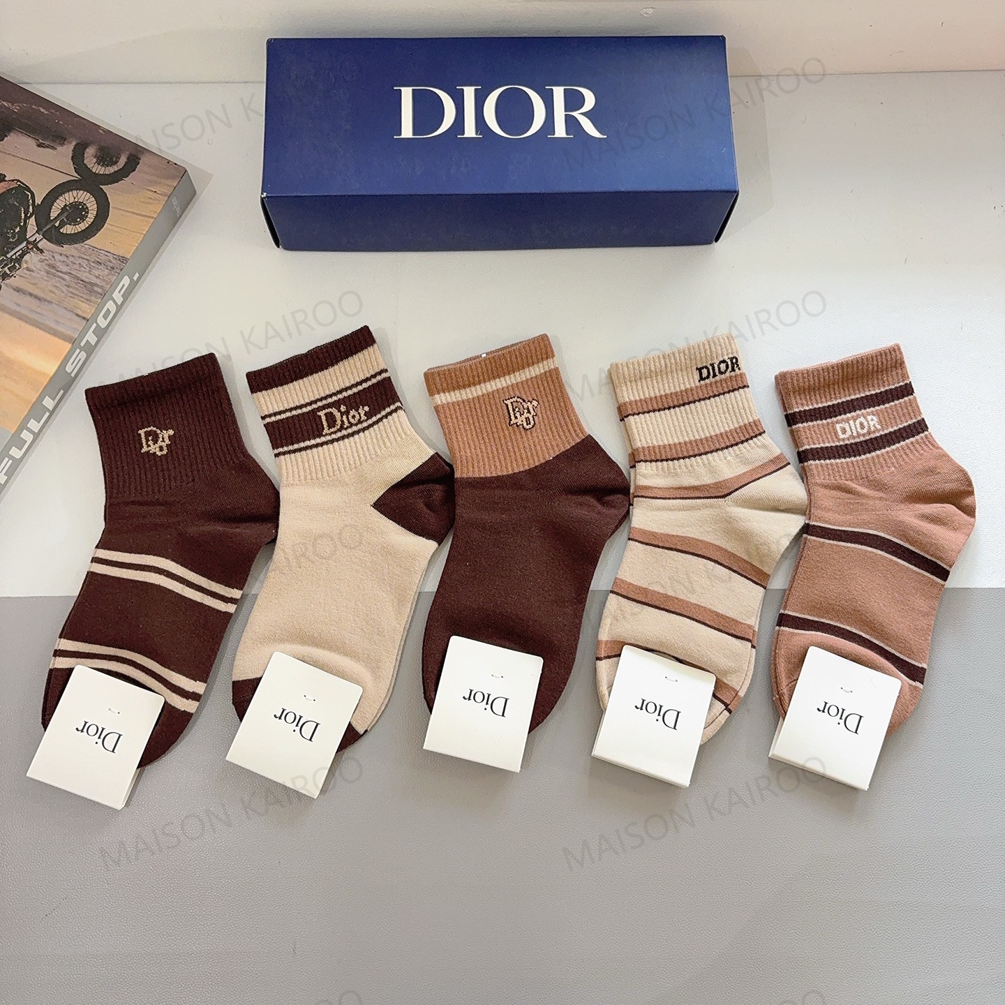 Dior Socks 5-Pack - KAIROO