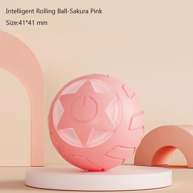 MADDEN Smart Cat Toys Automatic Rolling Ball Electric Cat Toys Interactive Balls for Puppy Dog Kitten Training Toy Pet Supplies