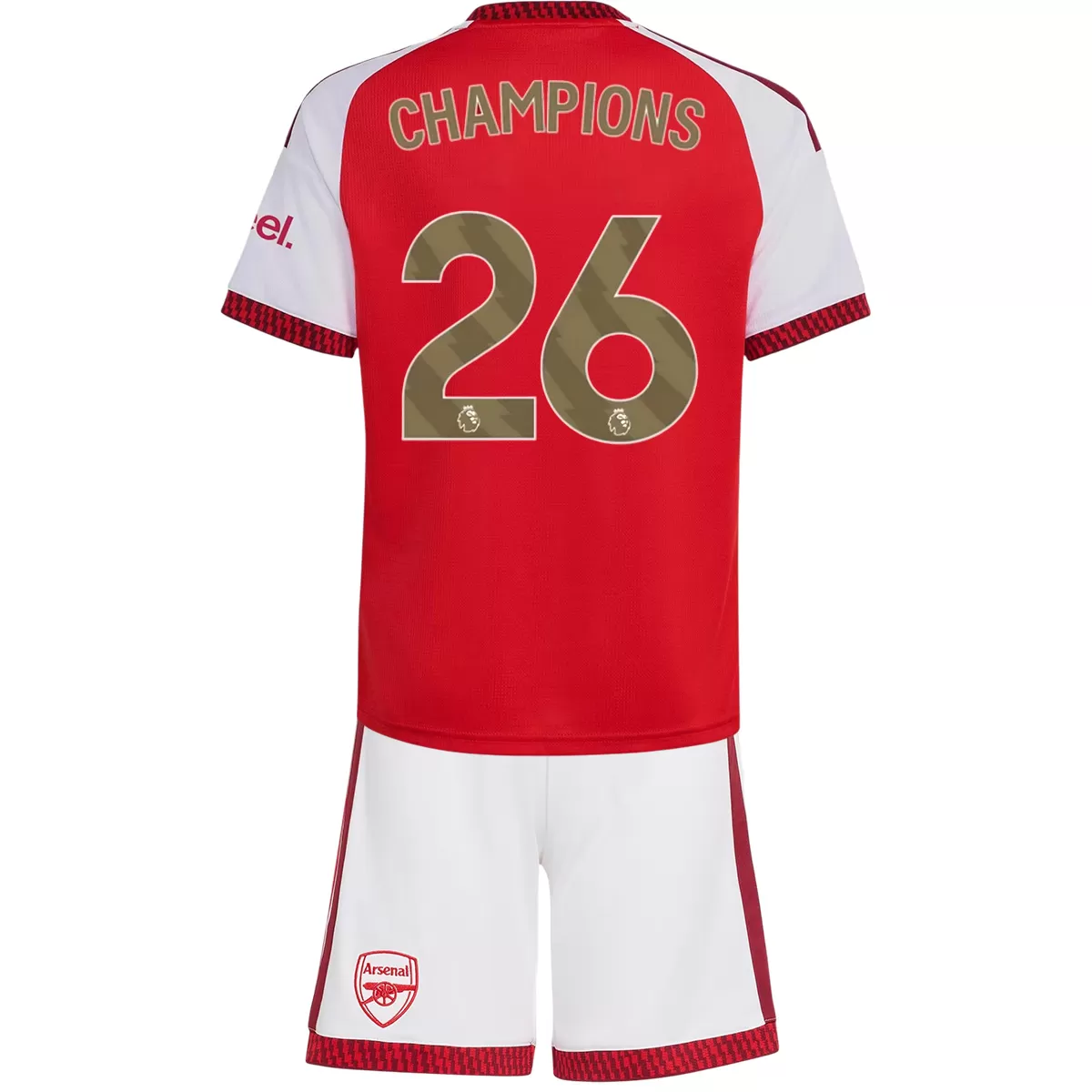 CHAMPIONS #26 Kids Arsenal Home Jersey Suit 26/27