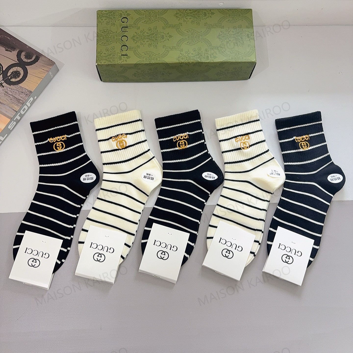Gucci Socks 5-Pack - KAIROO