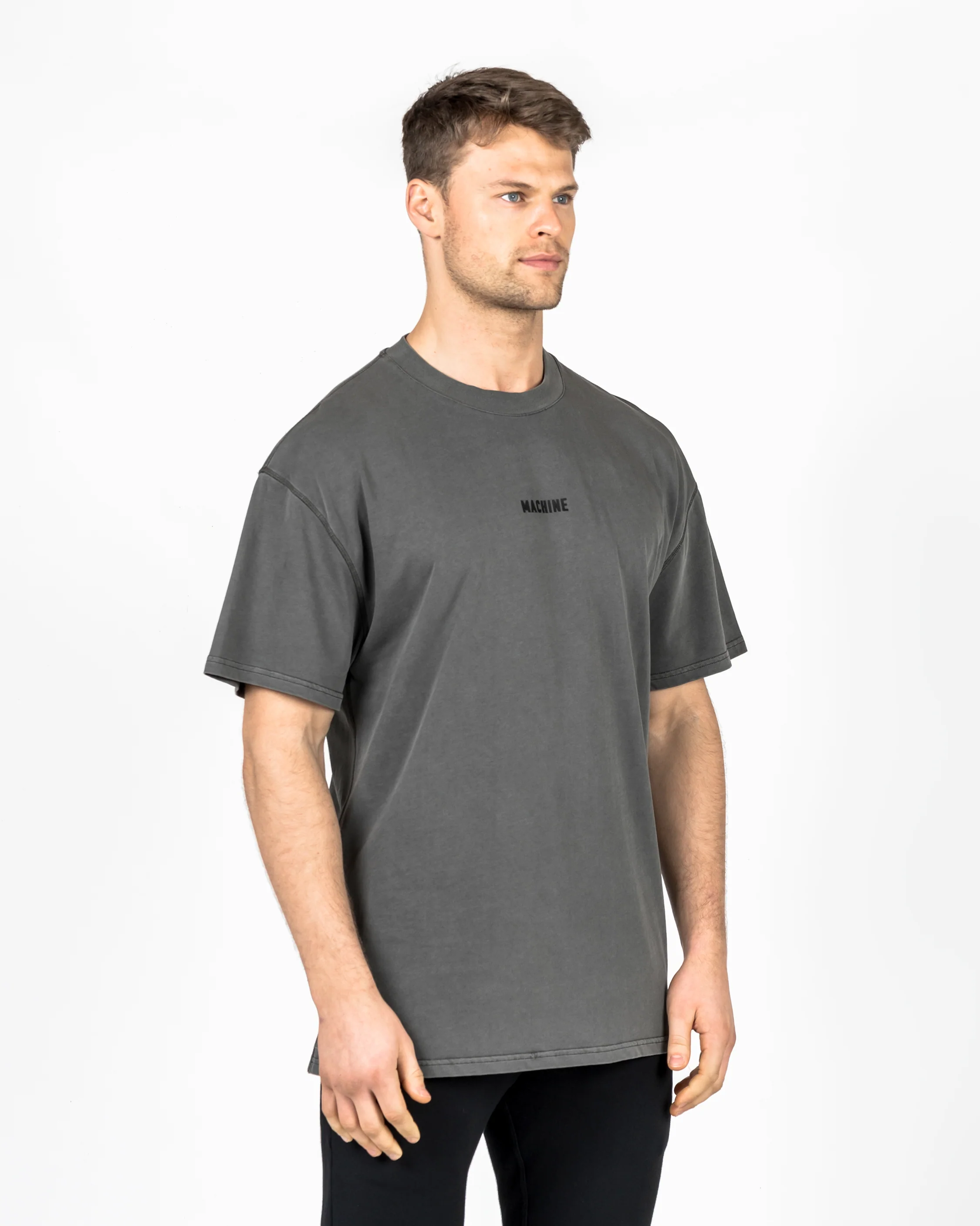 Warm Up Oversized T-Shirt (Washed Black)