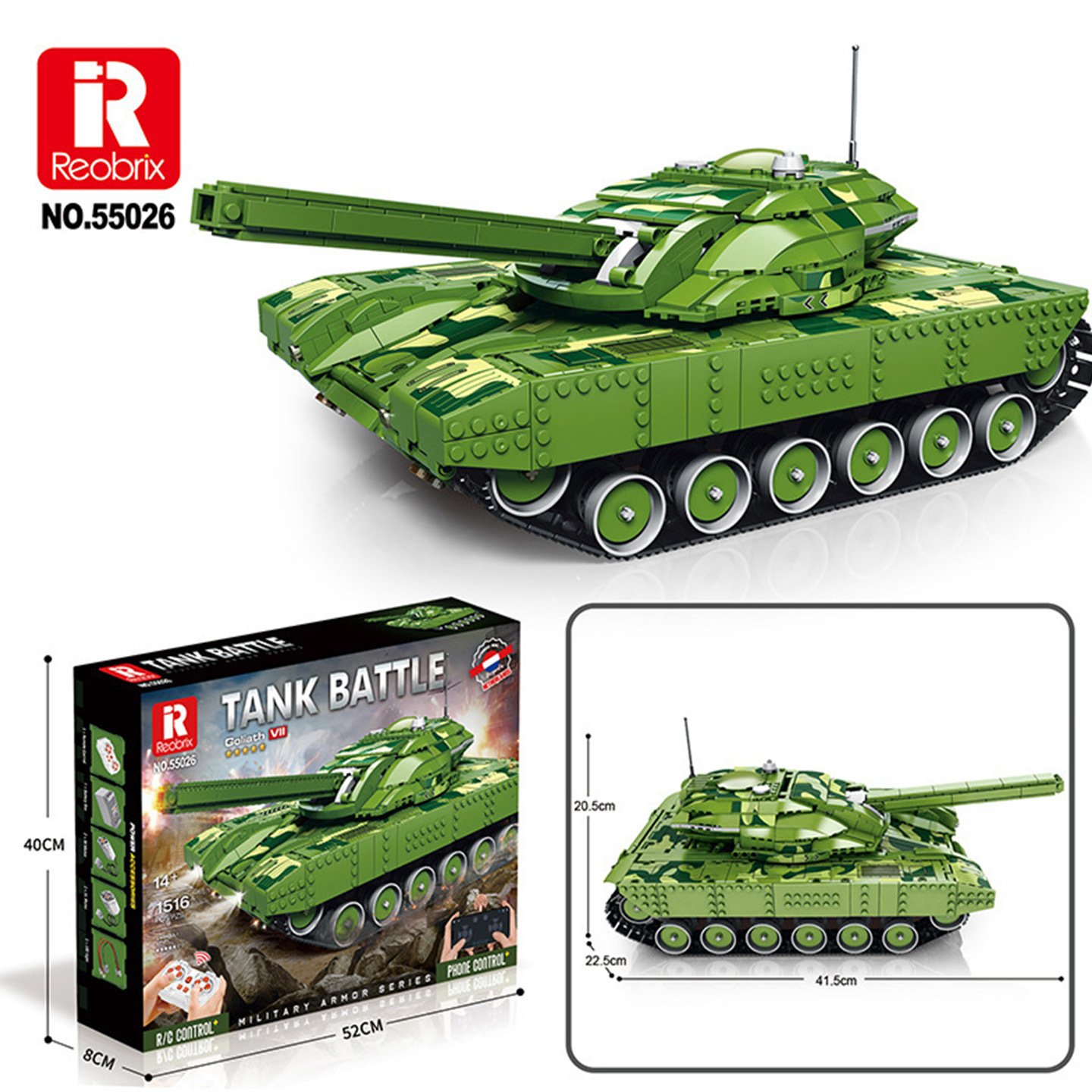 Reobrix 55026 - Goliath VII (Remote Control Version)