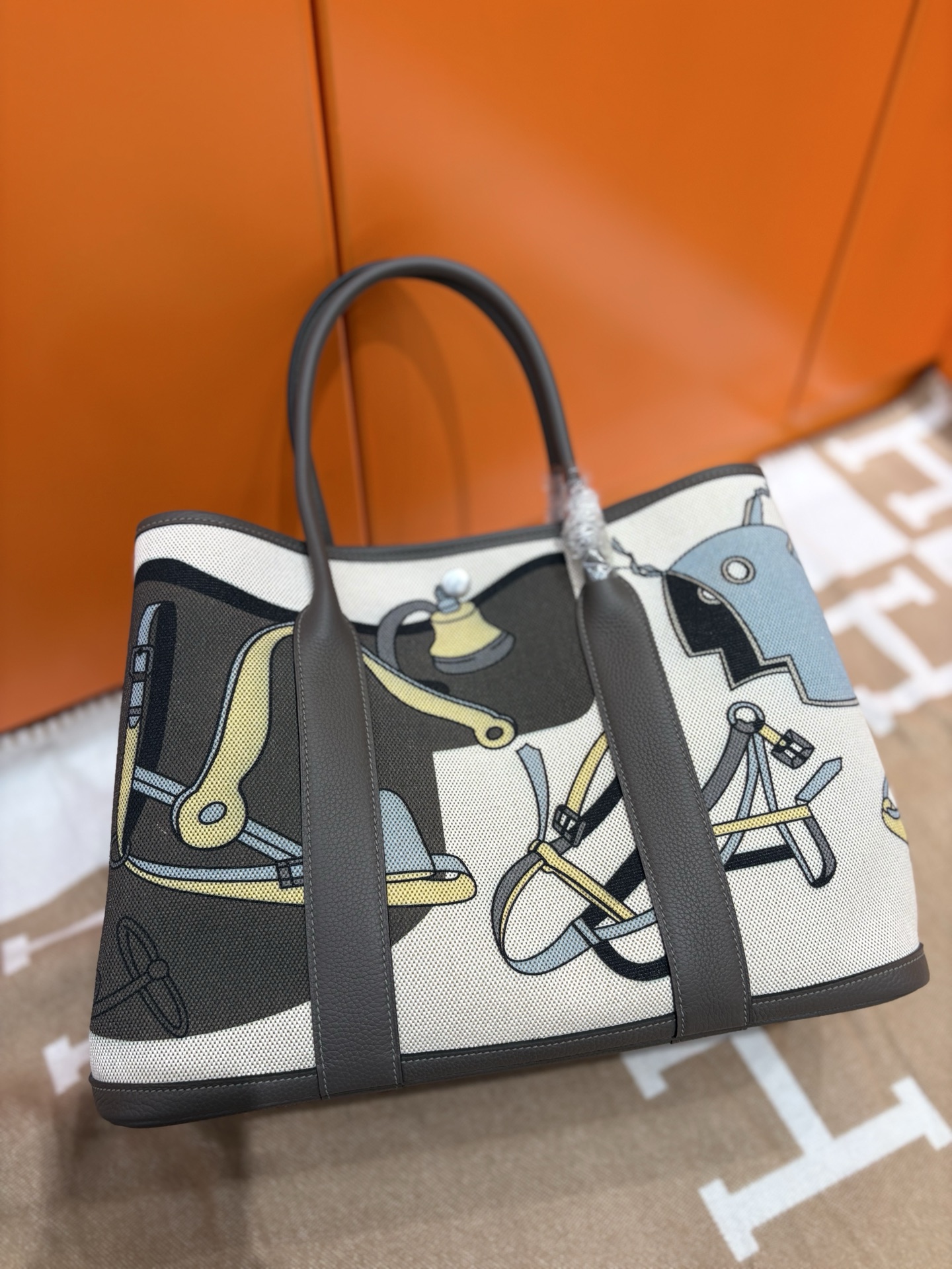 Hermes Garden Party Graffiti Handbag