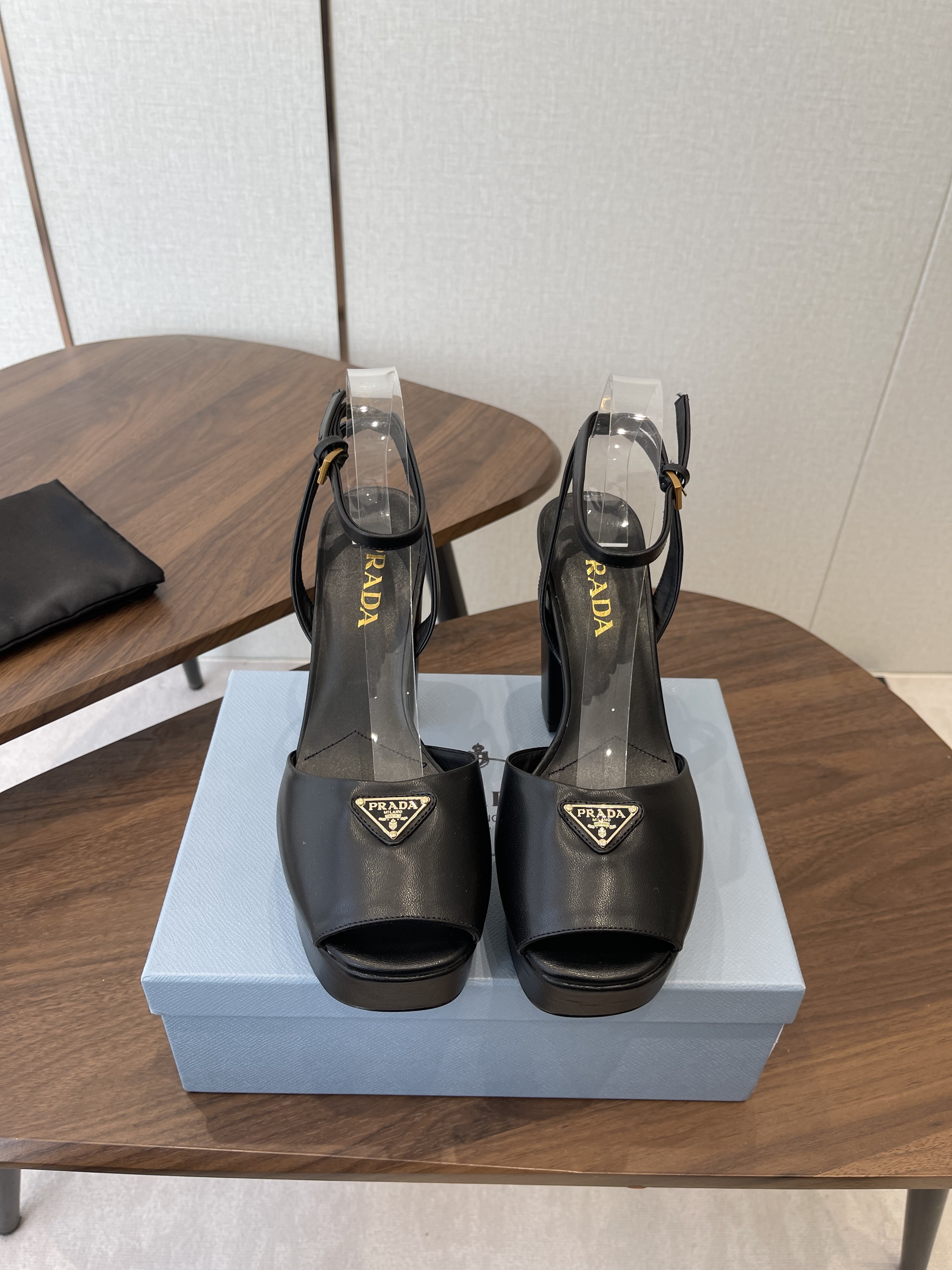 Prada Women's Platform Sandal in Nappa Leather
