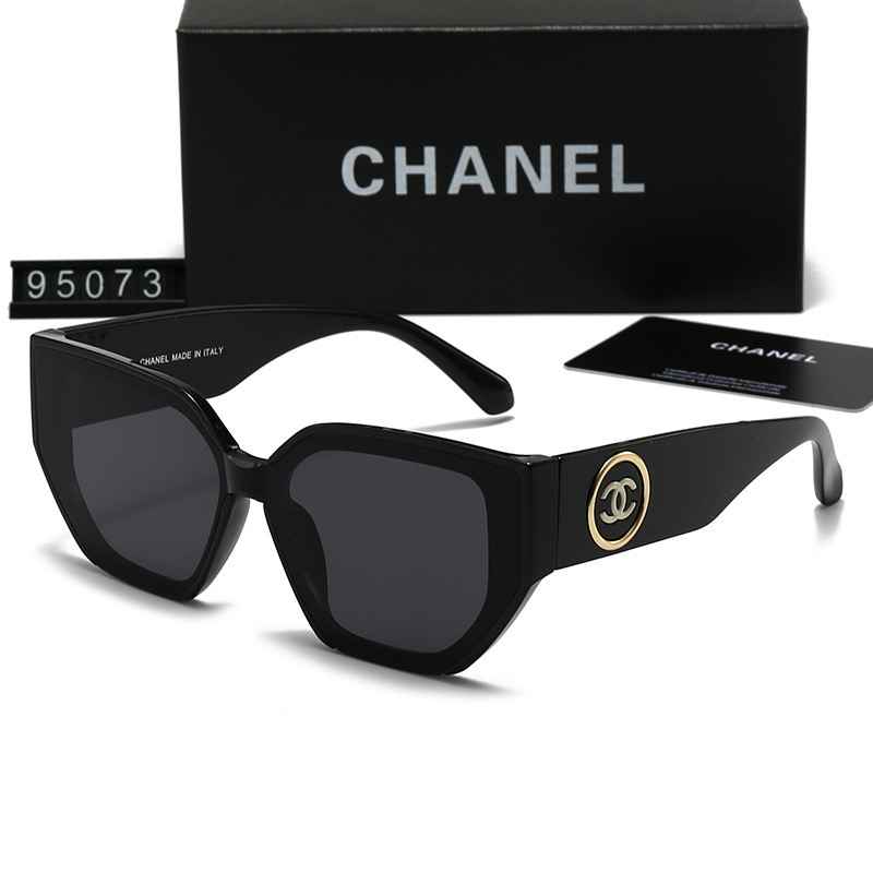 Chanel Iconic CC Logo Embossed Fashion Sunglasses - KAIROO