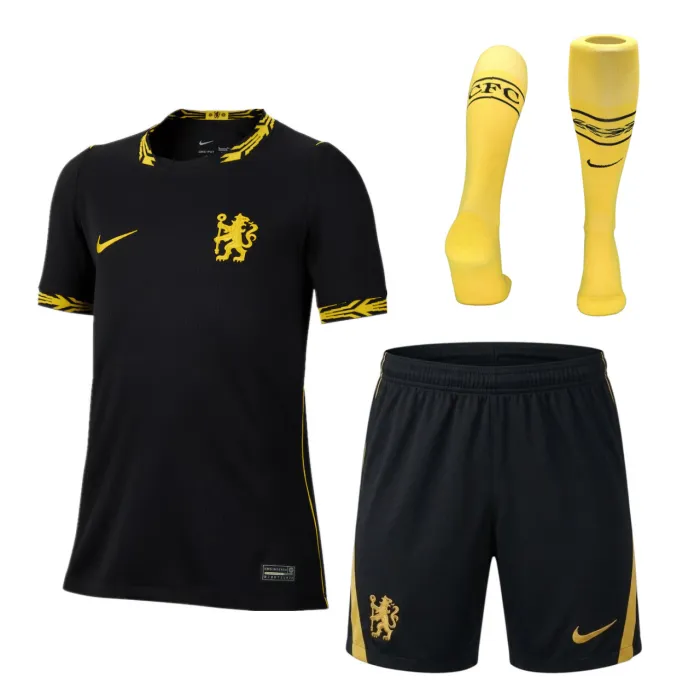 Kids Chelsea Away Jersey Suit & Socks 26/27 | Soc Jersey - Premium Football Jersey