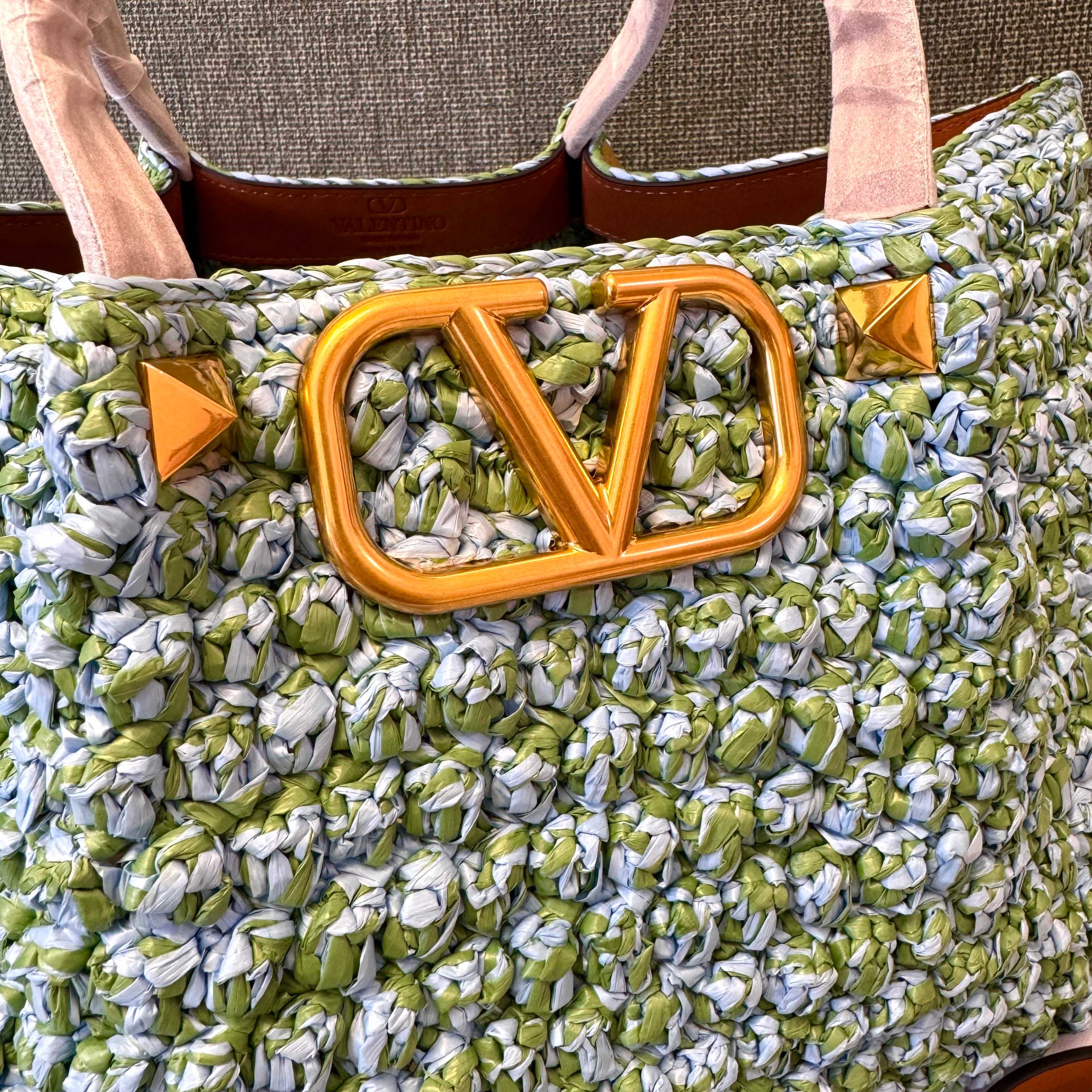Valentino Garavani Tote Multicolored in Raffia