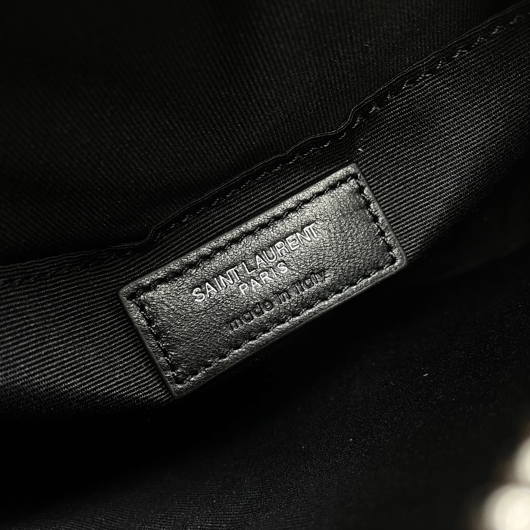 Saint Laurent new Vinyle caviar small round bag