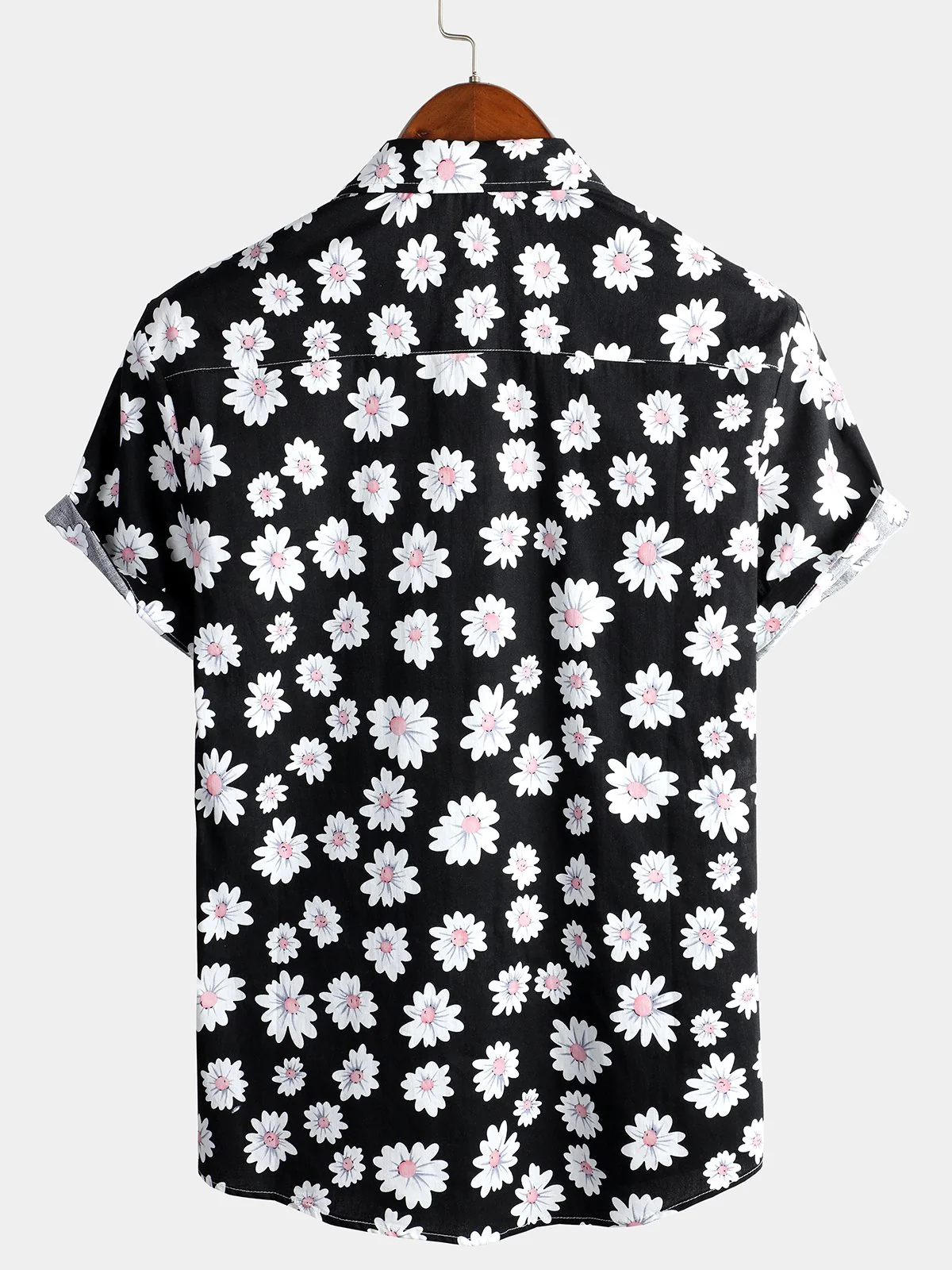 Men's Pure Cotton Hawaiian Vacation Print Shirt