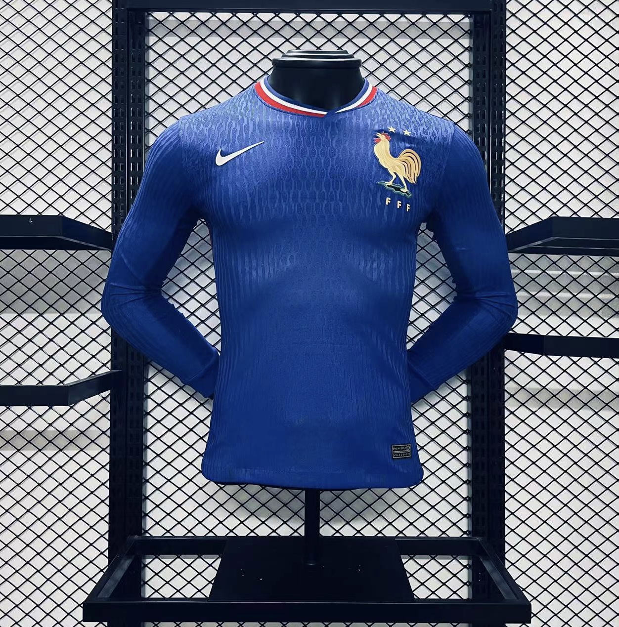 Player Version  France 24/25 Home Long Sleeves Blue