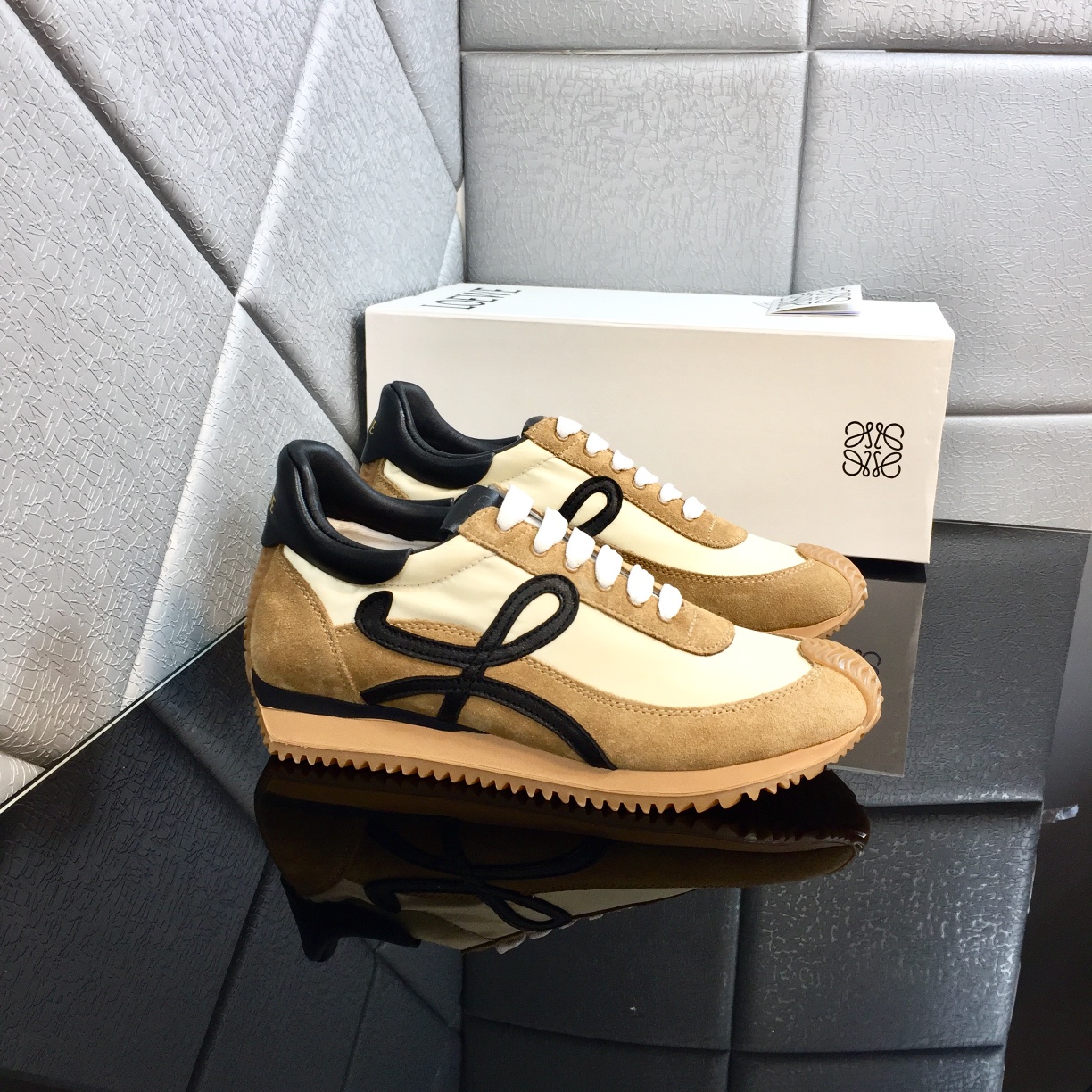 Loewe Iconic Suede and Nylon Sneaker