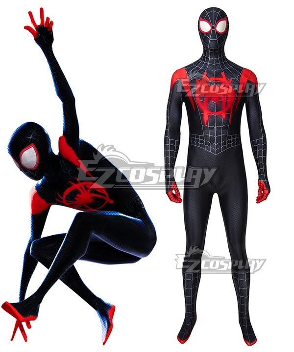 Spider-Man: Into the Spider-Verse Miles Morales Zentai Jumpsuit Cosplay Costume