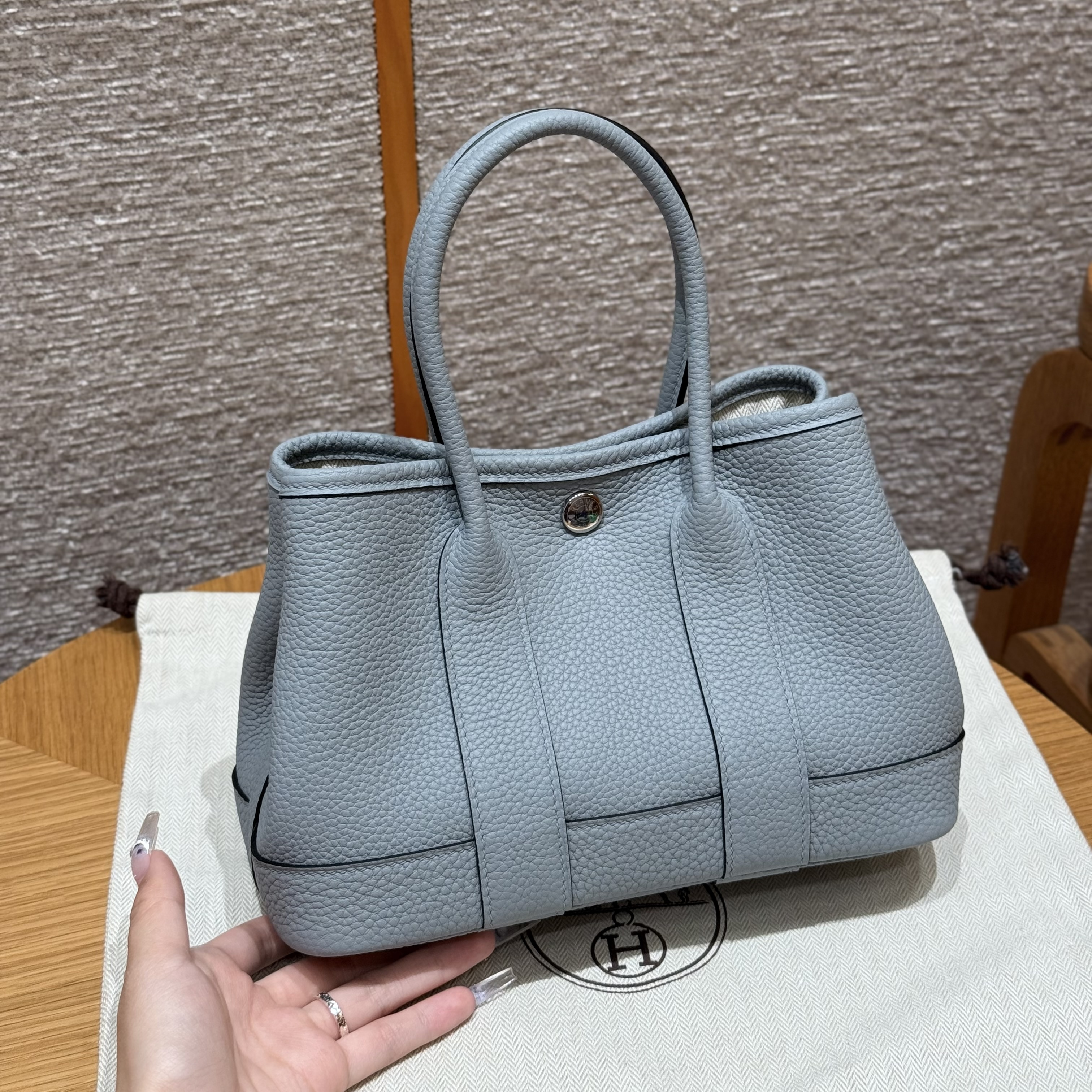Hermes Gris Pantin Negonda Garden Party 23