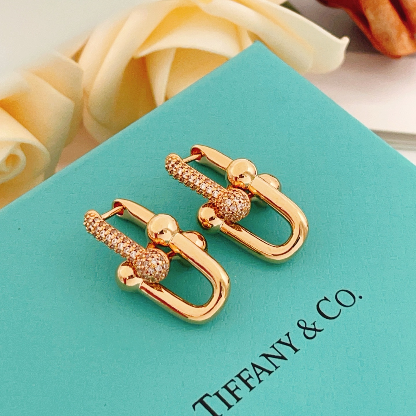 Tiffany Fashion Earrings-Pink gold