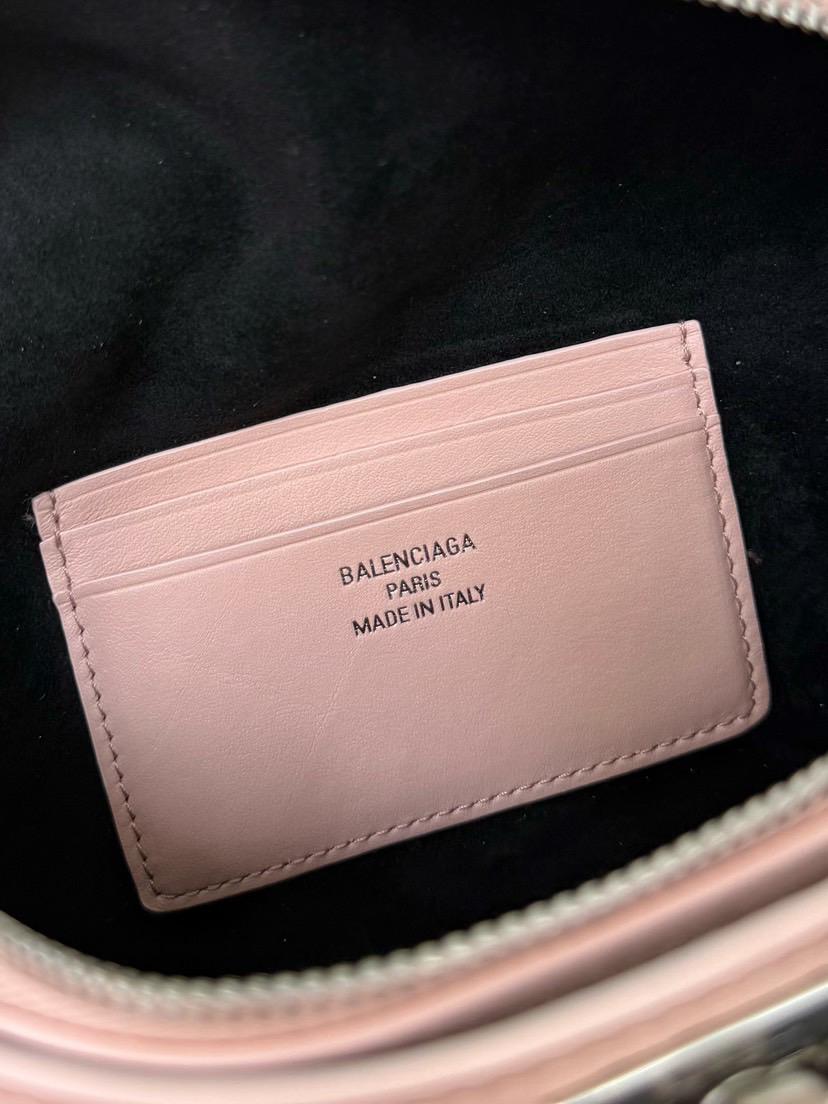 Balenciaga Rodeo Vanity in Suede Pink
