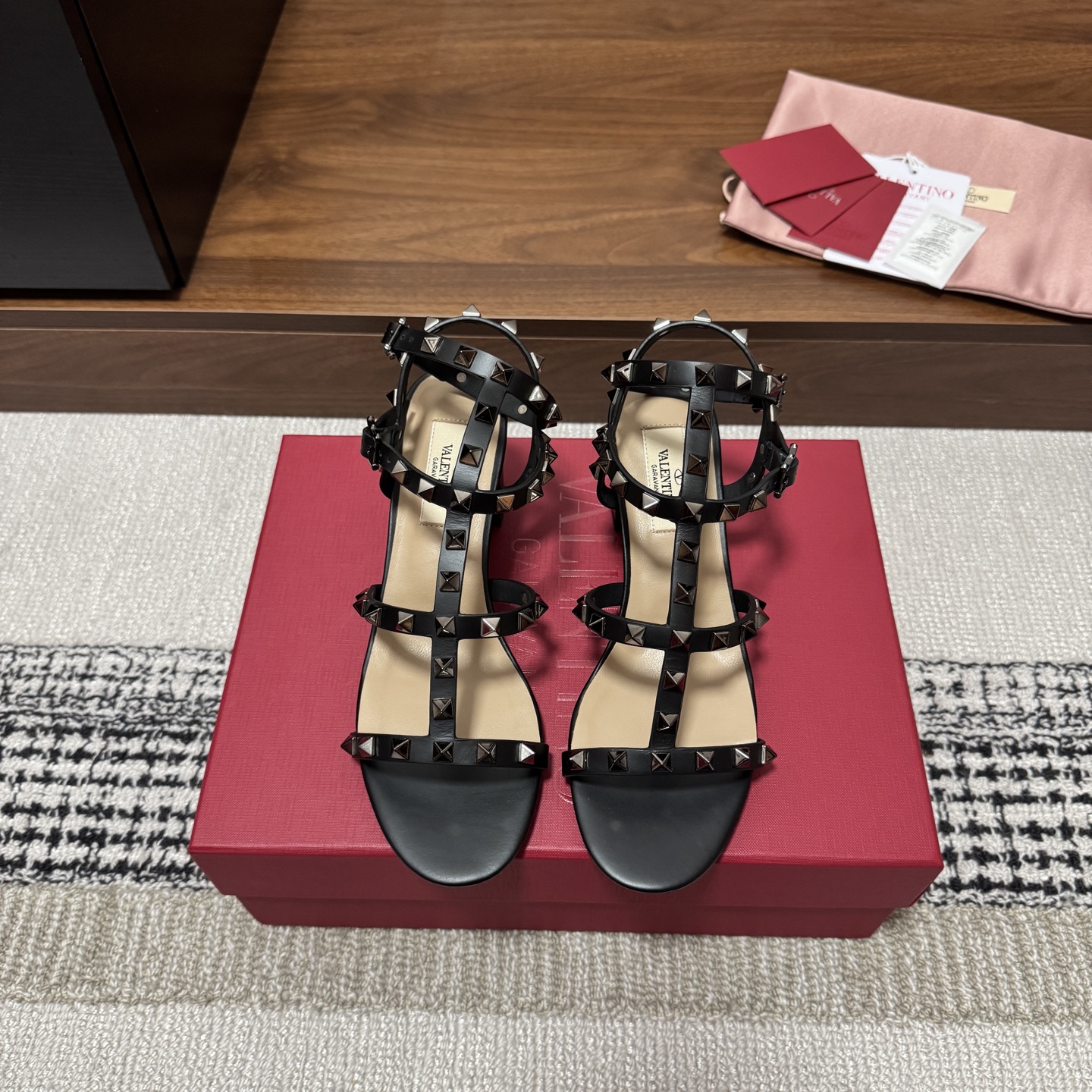 Valentino Rockstud Heeled Sandal