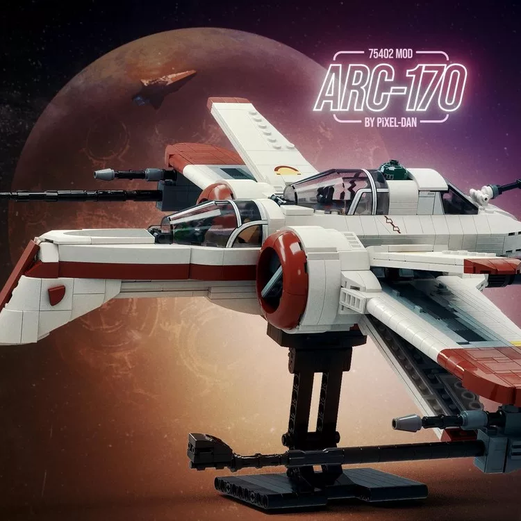 1145Pcs MOC 206151 ARC 170 Starfighter