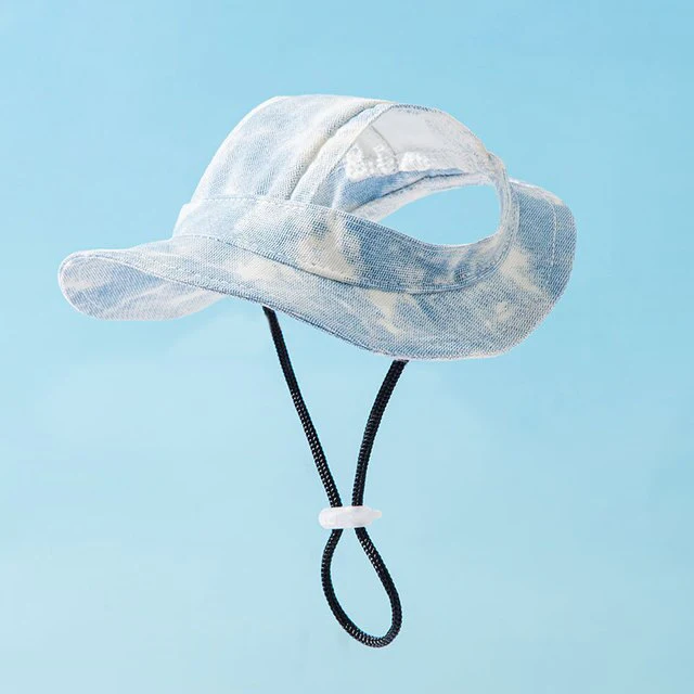 Pet Dog Clothes Summer tie-dye Bucket hat for Dogs Clothing Cat Small Exposed ear Fashion Shading Chihuahua Pet Products 2023