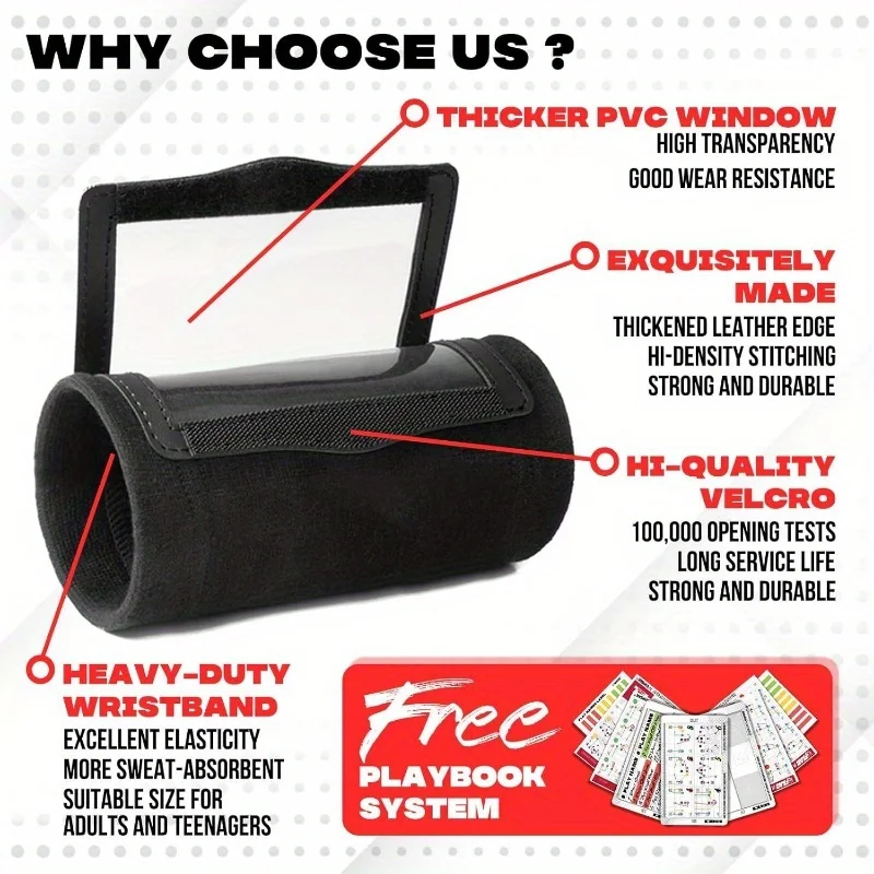 Gotojerseys Tactical Playbook Wristband