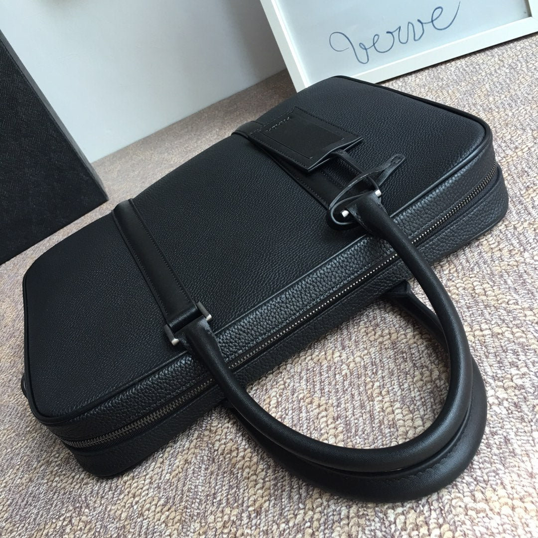 Prada Business & Travel BAG 36 IN BLACK GRAINED CALFSKIN
