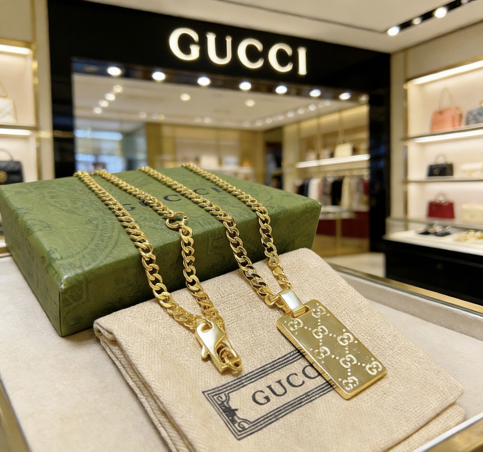 Gucci Anger Forest Gold Necklace