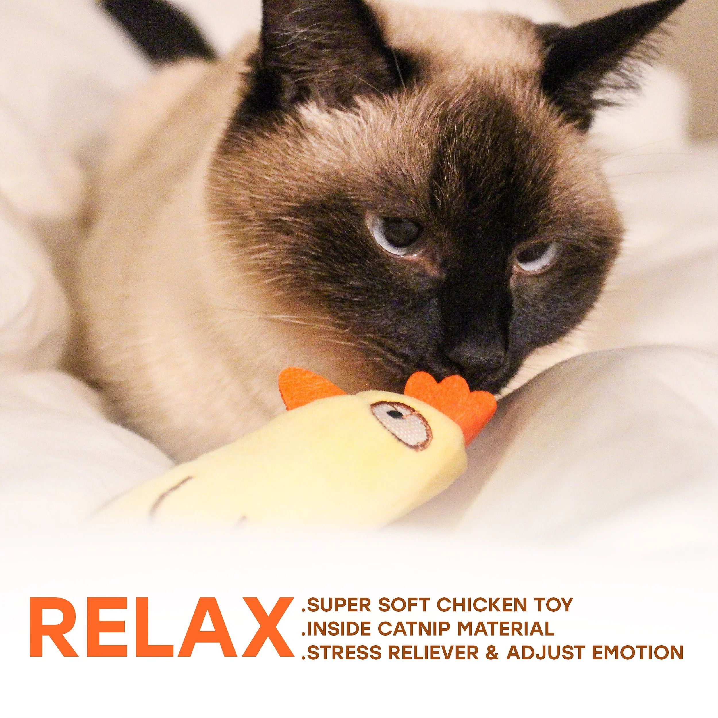 AlabongCat Catnip Toys Set 3Piece Set with Chicken Kitty Toy and Cat Teasers Funny and Entertaining Catnip Toy Stimulating and Interactive Indoor Cat Toys