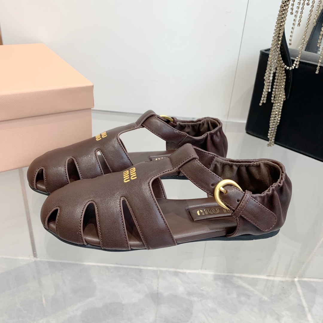 Miu Miu Nappa Leather Sandal