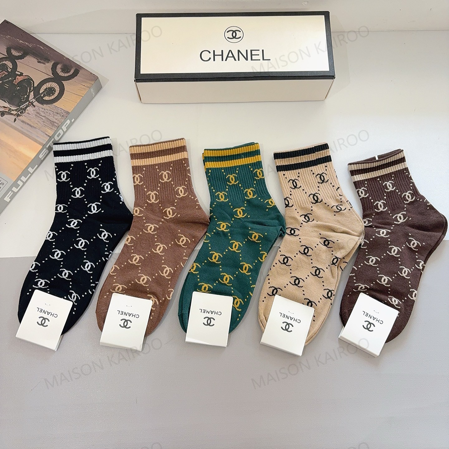 Chanel Socks 5-Pack - KAIROO