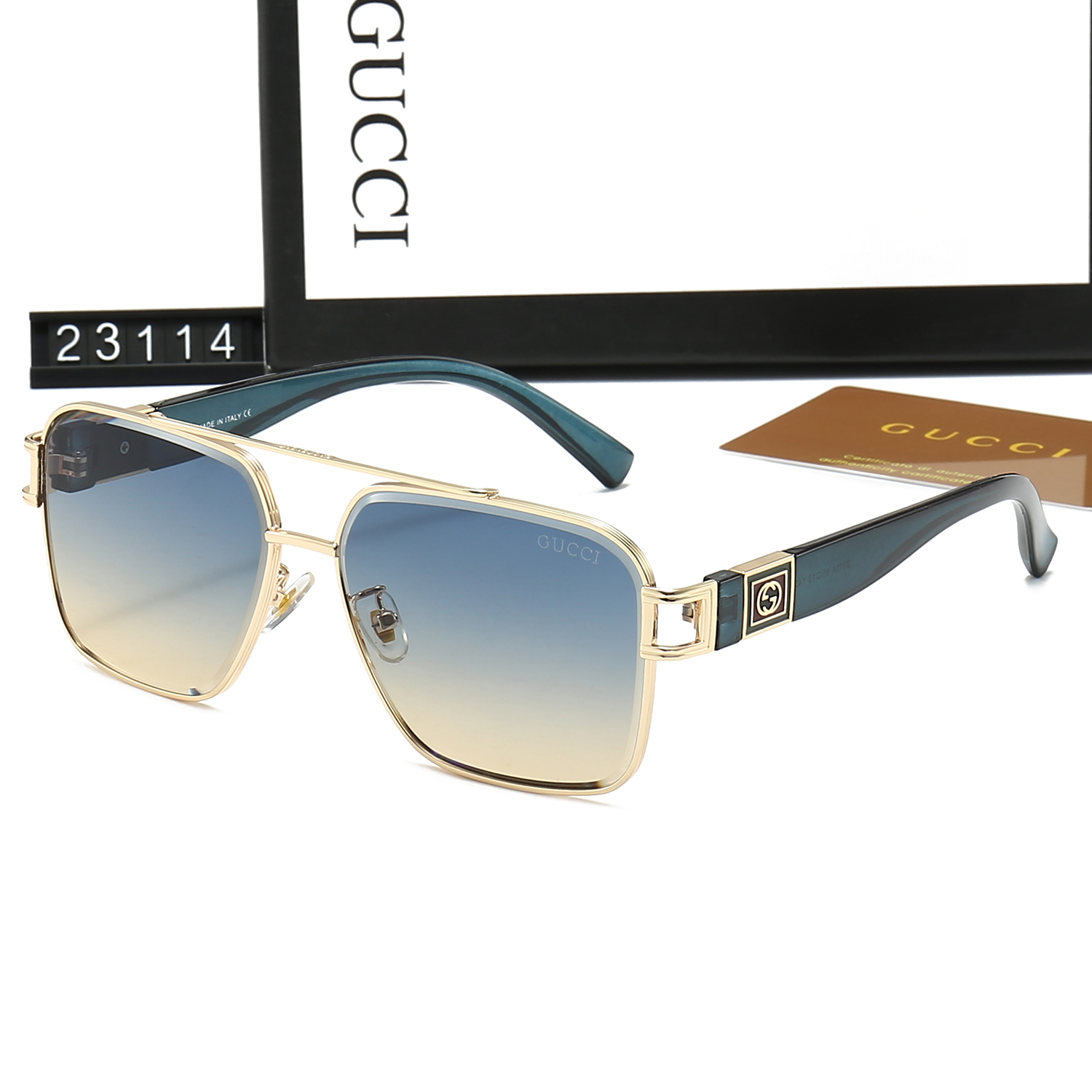 Gucci Square Aviator Sunglasses Top quality - KAIROO