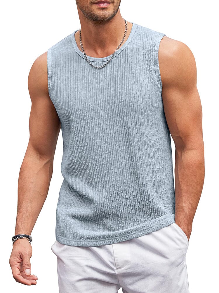 (Pre-order)Casaul Jacquard Knit Tank Top (US Only)